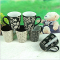 200ml(7 oz) popular utral white porcelain coffee mugs with handle/best selling ceramic mug with handle